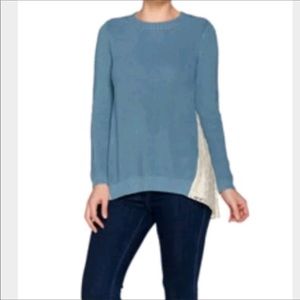 🎁SALE🎁 LOGO by Lori Goldstein Knit Lace Sweater
